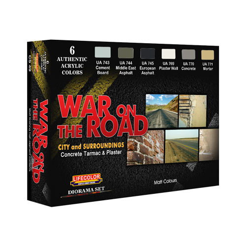 Lifecolor War on the Road 6 Colour Acrylic Paint Set