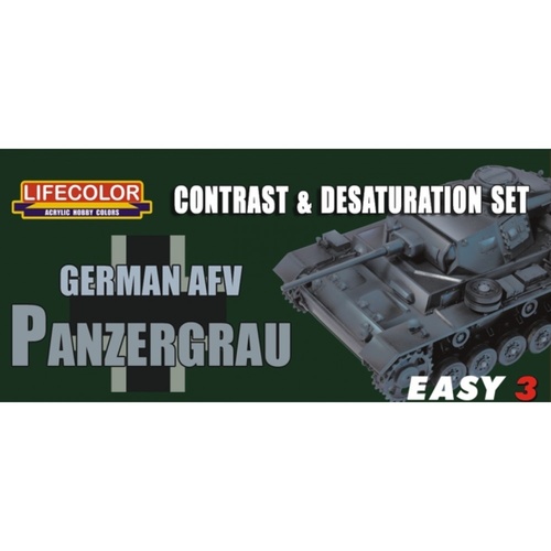 Life Colour - German AFV Panzergrau Contrast Set