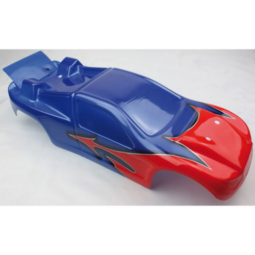 LRP 122134 BODY SHELL PREPAINTED RED/YELLOW/BLUE S10 TC