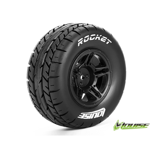 Rocket - 1/10 Sc Tyres - Black (Soft)