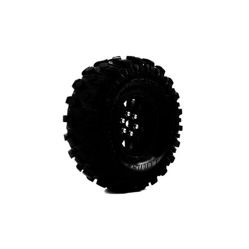 Louise - CR-Rowdy Super Soft Crawler Tyre 1.9" Class tyre 12mm Hex Black chrome