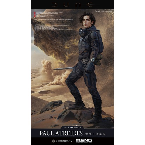 Meng 1/12 Dune Paul Atreides Plastic Model Kit