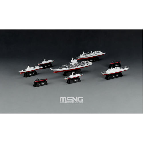 Meng - 1/2000 Chinese Fleet Set 1 (incl. 6 blind boxes) Plastic Model Kit