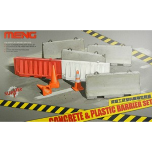Meng - 1/35 Concrete & Plastic Barrier Set Plastic Model Kit