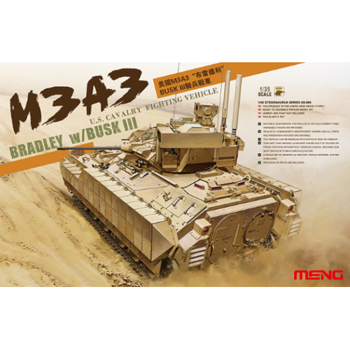 Meng - 1/35 U.S. Cavalry Fighting Vehicle M3A3 Bradley w/BUSK III Plastic Model Kit