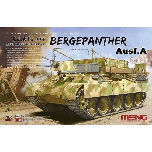 Meng - 1/35 German Armored Recovery Vehicle Sd.Kfz.179 Bergepanther Ausf.A Plastic Model Kit