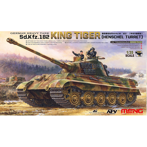 Meng - 1/35 German Heavy Tank Sd.Kfz.182 King Tiger (Henschel Turret) Plastic Model Kit