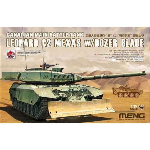 Meng - 1/35 Canadian Main Battle Tank Leopard C2 MEXAS w/Dozer Blade Plastic Model Kit