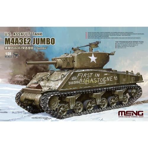 Meng - 1/35 U.S. Assault Tank M4A3E2 Jumbo Plastic Model Kit