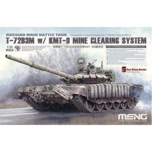 Meng - 1/35 Russian Main Battle Tank T-72B3M w/ KMT-8 Mine Clearing System Plastic Model Kit