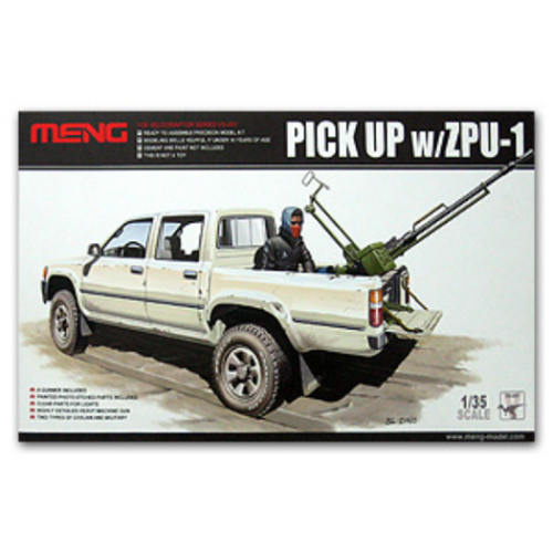 Meng - 1/35 Pickup w/ZPU-1 Plastic Model Kit