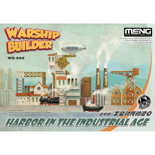 Meng - Warship Builder – Harbor In The Industrial Age (Cartoon Model) Plastic Model Kit