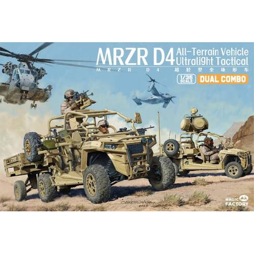 Magic Factory - 1/35 MRZR D4 Ultra-light Tactical All-terrain Vehicle Plastic Model Kit