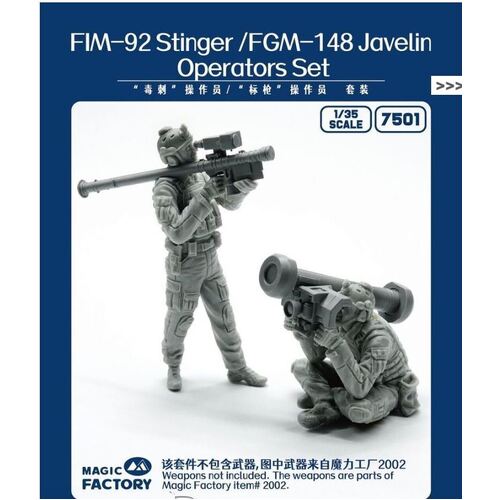 Magic Factory - 1/35 Stinger/Javelin Operators Set (Resin) Model Kit