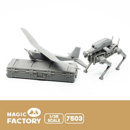 Magic Factory - 1/35 Armed Robot Dog & RQ-20 UAV Set