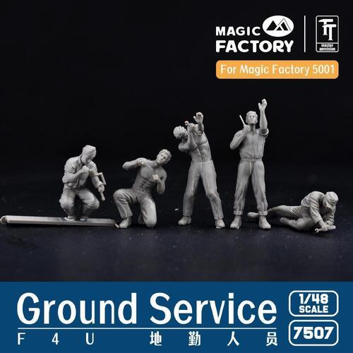 Magic Factory - 1/48 Ground Service Crew Set (3D printed)