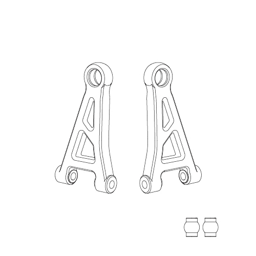 MJX Front Upper Suspension Arms (Including Ball Head) [14210]