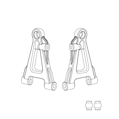 MJX Front Lower Suspension Arms (Including Ball Head) [14220]