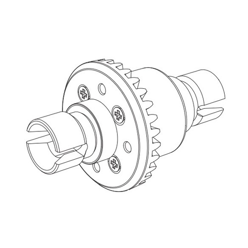 MJX Metal Gears Diff Complete Assembly [16420Y]