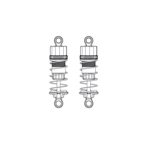 MJX -  Truggy Front Oil Filled Shock Set [16510R]