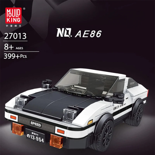 Mould King The AE86 Initial D Mini Sports Car 399pc