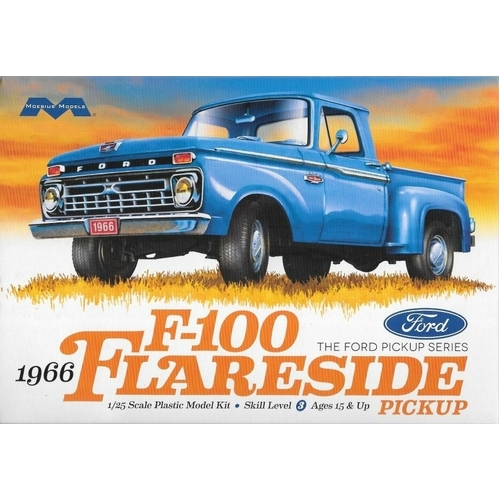 Moebius 1/25 1966 Ford F-100 Flareside Pickup Plastic Model Kit [1232]