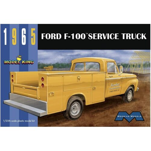 Moebius 1/25 1965 Ford F-150 Pickup Plastic Model Kit [1235]