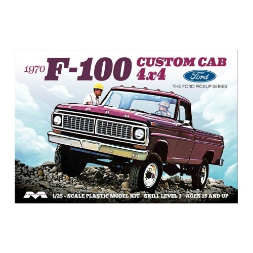 Moebius - 1/25 1970 F-100 Ford Custom Cab Pickup Plastic Kit