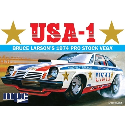 MPC 1/25 Bruce Larson USA/1 Pro Stock Vega Plastic Model Kit