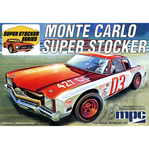 MPC 1/25 1971 Chevy Monte Carlo Super Stocker 2T Plastic Model Kit