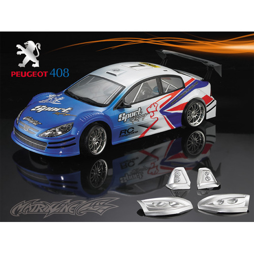 MATRIXLINE RC 1/10 RC Peugeot 408 clear body