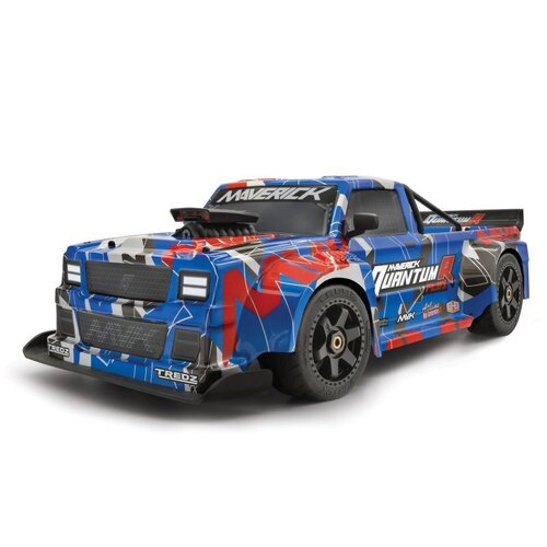 Maverick QuantumR Race Truck Body (Blue/Red)  - MV150318