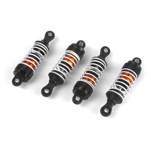 Maverick Atom Aluminum Oil-Filled Shock Absorber Set (Orange/4pcs)