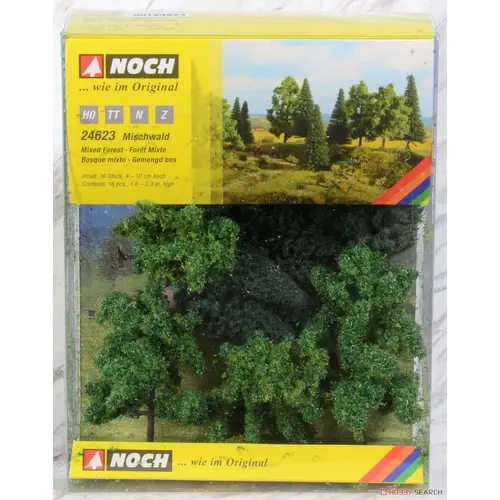 Noch - HO, TT, N, Z Mixed Forest 16 Pieces, 4-10cm