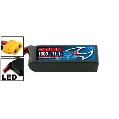 11.1V 1600 Mah 75C Lipo - Xt60