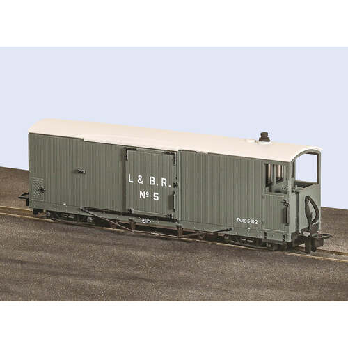 Peco -  OO-9 L&B 8T Goods Brake Van L&B Livery - GR240AO