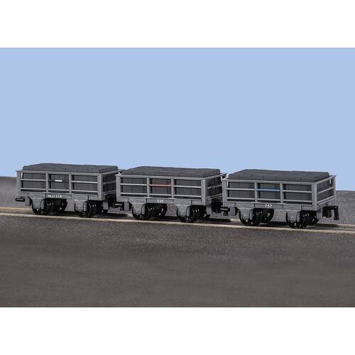 Peco -  OO-9 Slate Wagons Unbraked(3) - GR320