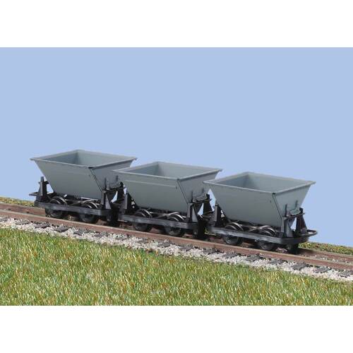 Peco -  OO-9 Side Tipping Wagons (3) - GR331