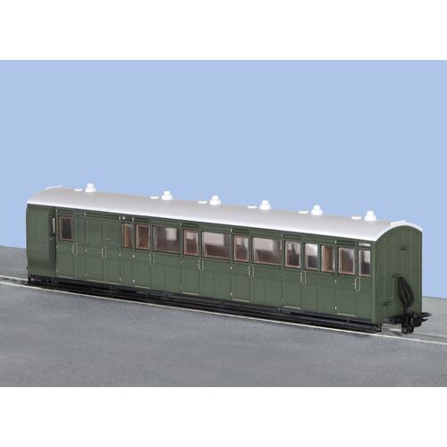 Peco -  OO-9 Brake Composite Coach Green Unlet - GR421U