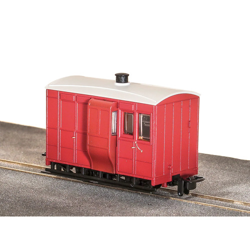 Peco -  OO-9 GVT 4wheel brake coach Red - GR530UR