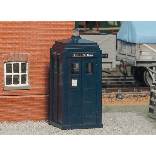 Peco -  O Police Telephone Box (2)Blue - LK765