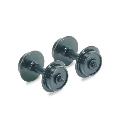 Peco -  N WHEELS ON AXLES (4) - NR100