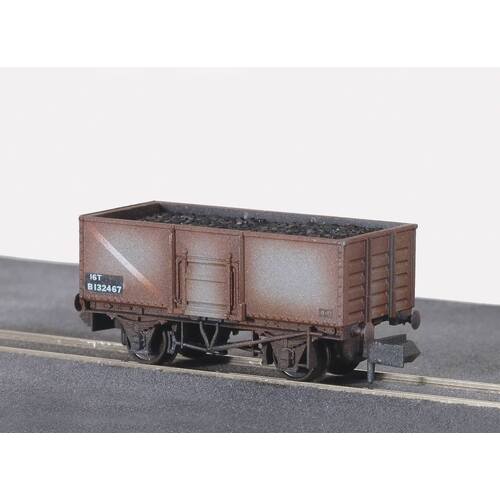 Peco -  N STEEL OPEN WAGON WEATHERED - NR44BW