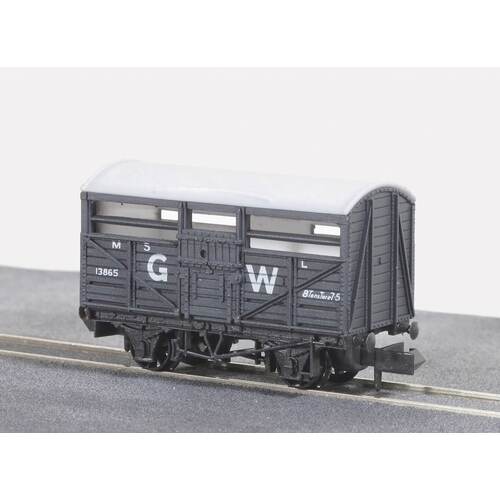 Peco - N Cattle Truck Gw Dk.Grey - NR45W