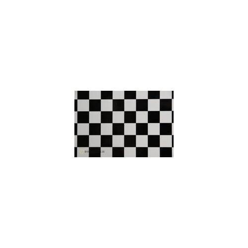 (43-010-071-002) ORACOVER FUN 3 width: 60 cm length: 2 m white - black 25MM Checkers