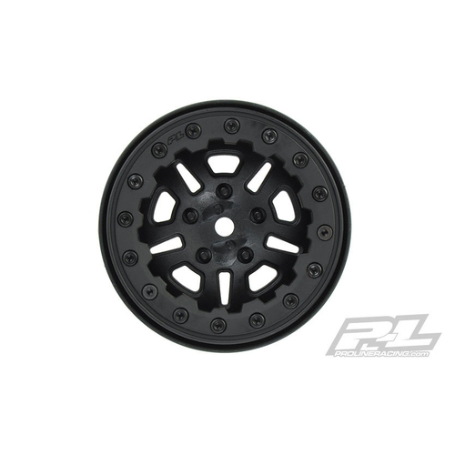 PROLINE FAULTLINE 2.2 BLACK/BLACK BEAD-LOC 10 SPOKE WHEELS 2PCS - PR2756-15