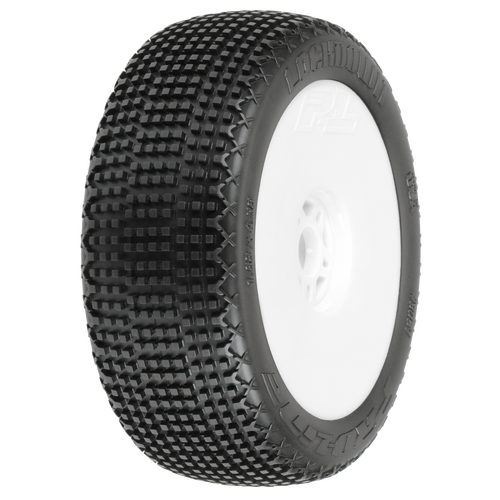 PROLINE LOCKDOWN X2 MED 1-8TH BUGGY MOUNTED TIRE - 2PCS - PR9051-032