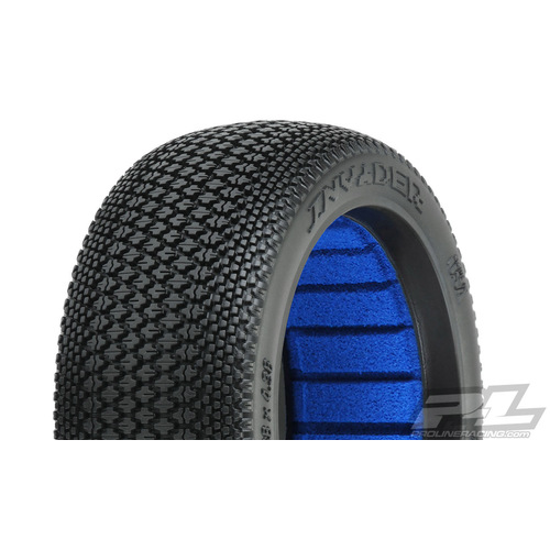 PROLINE INVADER M4 SUPER SOFT 1-8TH BUGGY TYRE FR OR RR 2PCS - PR9066-03