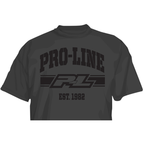 PRO-LINE ESTABLISHED CHARCOAL GRAY T-SHIRT SMALL - PR9831-01