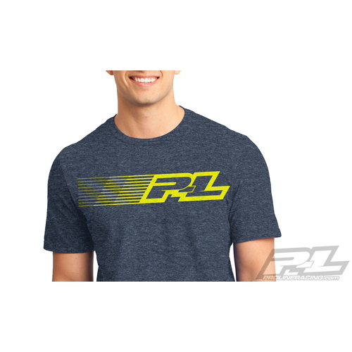 PRO-LINE LINEAR NAVY BLUE T-SHIRT SMALL - PR9835-01